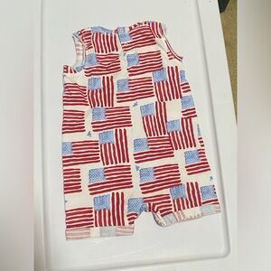 Baby Anerican Flag One Piece